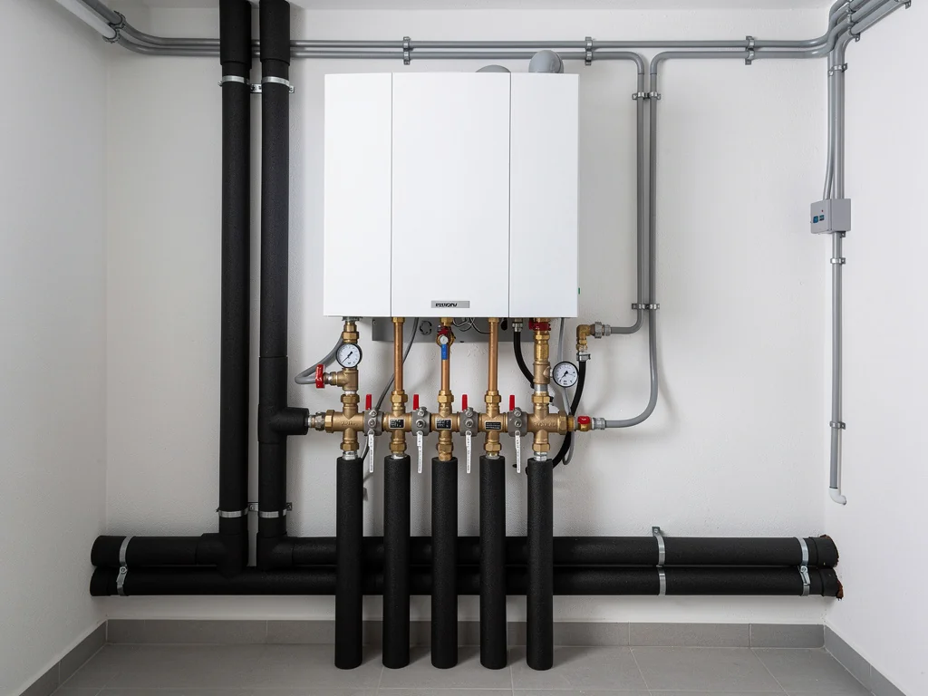 Module hydraulique d'une PAC air/eau réversible dans un local technique